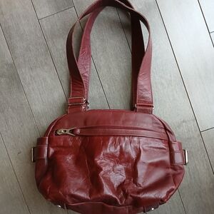 Rudsak vintage Y2K burgundy leather shoulder bag